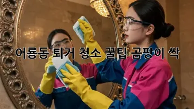 어룡동 퇴거 청소 꿀팁✨ 곰팡이 싹! 🏠